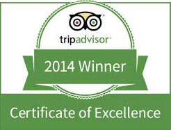 Trip Advisor Award for Excellence 2014