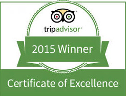 Trip Advisor Award for Excellence 2015